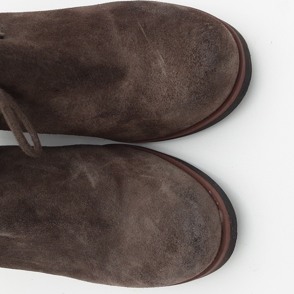 Kors Ease Brown Suede Ankle Boots Festival Rodeo Casual Office Women 7.5M Y2k - Picture 4 of 12